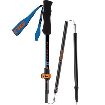 Kije Viking Kettera Pro Trekking czarno/niebieskie Kije Viking Kettera Pro Trekking czarno/niebieskie