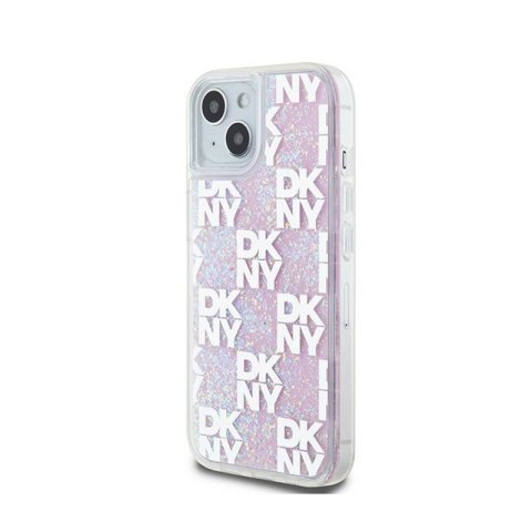 DKNY Liquid Glitter Multilogo - Etui iPhone 15 / 14 / 13 (różowy) DKNY Liquid Glitter Multilogo - Etui iPhone 15 / 14 / 13 (różowy)