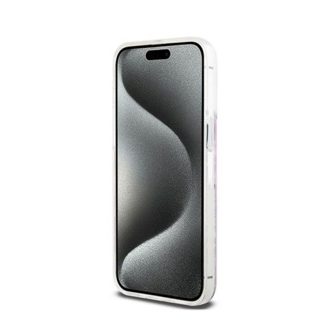 DKNY Liquid Glitter Multilogo - Etui iPhone 15 Pro Max (różowy) DKNY Liquid Glitter Multilogo - Etui iPhone 15 Pro Max (różowy)
