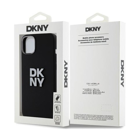 DKNY Liquid Silicone Metal Logo - Etui iPhone 15 / 14 / 13 (czarny) DKNY Liquid Silicone Metal Logo - Etui iPhone 15 / 14 / 13 (czarny)