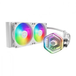 Cooler Master MasterLiquid 240 Atmos ARGB Biały