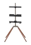 Obrotowy czwórnóg WM7475 32"-70", 35kg, 360st, VESA200x100-400x400 ciemny orzech