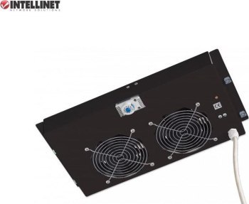 Intellinet Panel chłodzący 2x23W rack 19" sufitowy z termostatem Intellinet Panel chłodzący 2x23W rack 19" sufitowy z termostatem