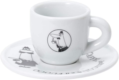 Bialetti Carousel Zestaw 4 filiżanek i spodków 50ml Bialetti Carousel Zestaw 4 filiżanek i spodków 50ml