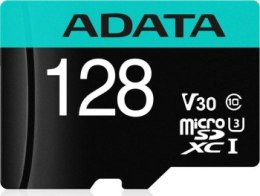 ADATA Premier Pro microSDXC 128GB 100R/80W UHS-I U3 Class 10 A2 V30S + Adapter