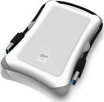 Dysk zewnętrzny Silicon Power Armor A30 1TB 2.5 USB 3.2 5400 obr/min White Dysk zewnętrzny Silicon Power Armor A30 1TB 2.5 USB 3.2 5400 obr/min White