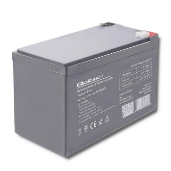 QOLTEC AKUMULATOR AGM | 12V | 12AH QOLTEC AKUMULATOR AGM | 12V | 12AH