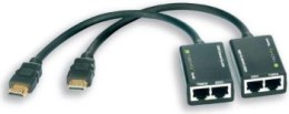 Techly 301153 Extender HDMI po skrętce UTP Cat5e/Cat6 RJ45, do 30m