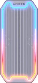 Unitek Obudowa dysku M.2 SSD NVMe/SATA 10Gbps RGB Unitek Obudowa dysku M.2 SSD NVMe/SATA 10Gbps RGB