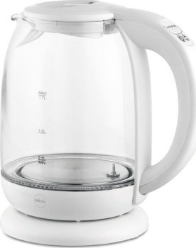 ELDOM CZAJNIK SZKLANY LUMI POJ. 1 7 L REG TEMP. WODY 2200 W BIAŁY C510B ELDOM CZAJNIK SZKLANY LUMI POJ. 1 7 L REG TEMP. WODY 2200 W BIAŁY C510B