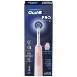 Szczoteczki - Oral-B Pro 3 Pink Cross Action różowy
