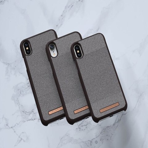 Nordic Elements Saeson Idun - Materiałowe etui iPhone Xs Max (Dark Brown) Nordic Elements Saeson Idun - Materiałowe etui iPhone Xs Max (Dark Brown)