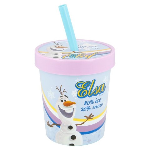 Frozen - Kubek do lodów ze słomką 560 ml Frozen - Kubek do lodów ze słomką 560 ml