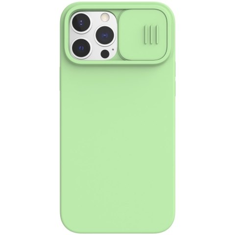 Nillkin CamShield Silky Magnetic - Etui Apple iPhone 13 Pro Max z osłoną aparatu (Mint Green) Nillkin CamShield Silky Magnetic - Etui Apple iPhone 13 Pro Max z osłoną aparatu (Mint Green)