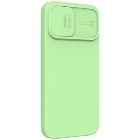 Nillkin CamShield Silky Magnetic - Etui Apple iPhone 13 Pro Max z osłoną aparatu (Mint Green) Nillkin CamShield Silky Magnetic - Etui Apple iPhone 13 Pro Max z osłoną aparatu (Mint Green)