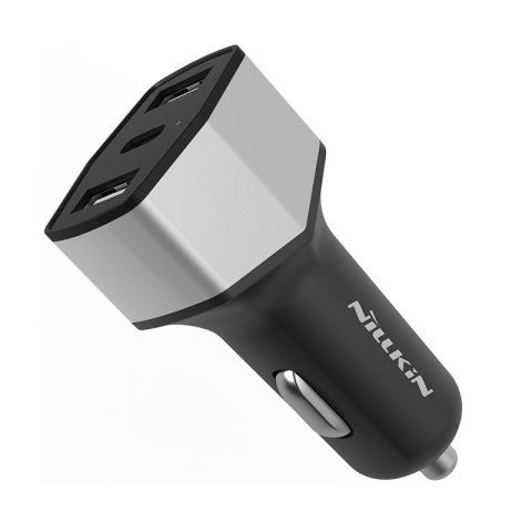 Nillkin Celerity Car Charger - Ładowarka samochodowa 2x USB + USB-C, 32W (Silver) Nillkin Celerity Car Charger - Ładowarka samochodowa 2x USB + USB-C, 32W (Silver)