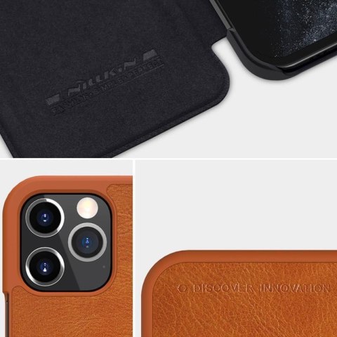 Nillkin Qin Leather Case - Etui Apple iPhone 12 Pro Max (Brown) Nillkin Qin Leather Case - Etui Apple iPhone 12 Pro Max (Brown)