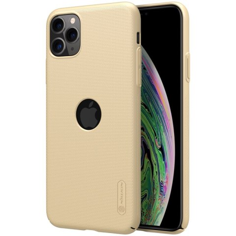 Nillkin Super Frosted Shield - Etui Apple iPhone 11 Pro z wycięciem na logo (Golden) Nillkin Super Frosted Shield - Etui Apple iPhone 11 Pro z wycięciem na logo (Golden)