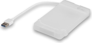 I-tec MySafe USB 3.0 Easy zewnętrzna obudowa na dysk 2,5" 9,5mm SATA I /II/III HDD oraz SSD kolor biały I-tec MySafe USB 3.0 Easy zewnętrzna obudowa na dysk 2,5" 9,5mm SATA I /II/III HDD oraz SSD kolor biały