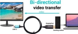 I-tec USB-C DisplayPort Dwukierunkowy 1x USB-C 1x DP 8K/30Hz 150cm