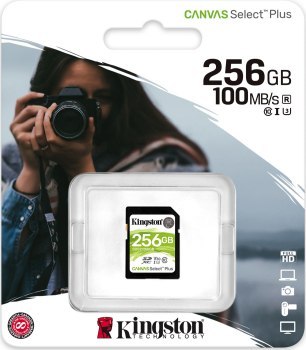 Karta pamięci Kingston Canvas Select Plus SDS2/256GB (256GB; Class U3 V30; Karta pamięci) Karta pamięci Kingston Canvas Select Plus SDS2/256GB (256GB; Class U3 V30; Karta pamięci)