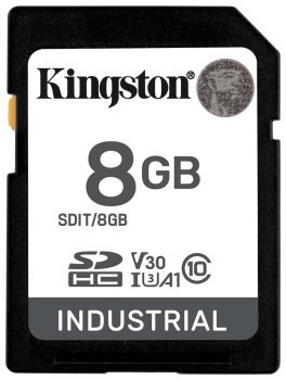 Kingston Industrial SDHC 8GB Class 10 A1 pSLC Kingston Industrial SDHC 8GB Class 10 A1 pSLC