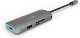 Replikator - i-tec USB-C Metal Nano Docking Station 1x HDMI 4K czytnik kart Power Delivery 60W kompatybilna z Thunderbolt 3 - St