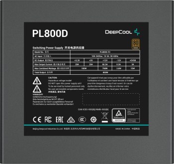 Zasilacz DEEPCOOL PL800D (R-PL800D-FC0B-EU) Zasilacz DEEPCOOL PL800D (R-PL800D-FC0B-EU)