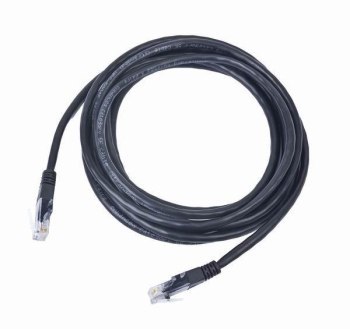 Gembird RJ45 - RJ45 kat 5e UTP 1m czarny Gembird RJ45 - RJ45 kat 5e UTP 1m czarny