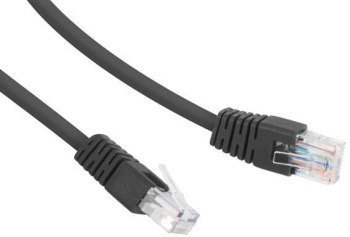 Gembird RJ45 - RJ45 kat 5e UTP 1m czarny Gembird RJ45 - RJ45 kat 5e UTP 1m czarny
