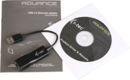 I-tec USB 2.0 Fast Ethernet Adapter karta sieciowa USB LAN 10/100 Mbps