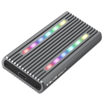 QOLTEC OBUDOWA NA DYSK M.2 SSD | SATA | NVME | RGB LED | USB-C | 4TB QOLTEC OBUDOWA NA DYSK M.2 SSD | SATA | NVME | RGB LED | USB-C | 4TB