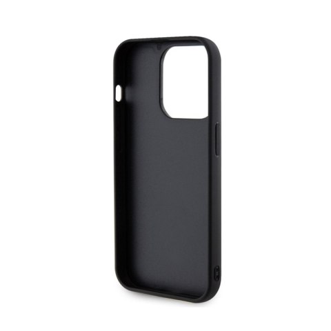 Guess Quilted Metal Logo - Etui iPhone 15 Pro Max (czarny) Guess Quilted Metal Logo - Etui iPhone 15 Pro Max (czarny)