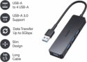 Aukey Hub USB-A | Ultra Slim | 4w1 | 4xUSB 3.0 | 5Gbps