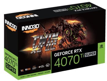 Karta graficzna INNO3D GeForce RTX 4070 Ti SUPER TWIN X2 OC Karta graficzna INNO3D GeForce RTX 4070 Ti SUPER TWIN X2 OC