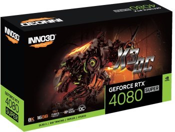 Karta graficzna INNO3D GeForce RTX 4080 SUPER X3 OC Karta graficzna INNO3D GeForce RTX 4080 SUPER X3 OC