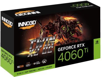 Karta graficzna - Inno3D GeForce RTX 4060 Ti Twin X2 OC 16GB GDDR6X DLSS 3 Karta graficzna - Inno3D GeForce RTX 4060 Ti Twin X2 OC 16GB GDDR6X DLSS 3
