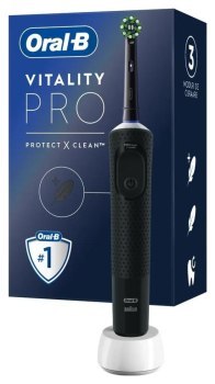 Szczoteczki - Oral-B Vitality Pro Protect X Clean Black czarny