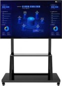 Uchwyt - Techly 105575 Mobilny stojak do telewizora LED/LCD/PDP, 55-100", 150kg, półka AV