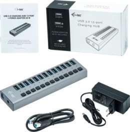 I-tec USB 3.0 Charging HUB 13 HUB Ładujący z zasilaczem 60W 13x USB 3.0 (max. 10W) z wyłącznikami 5 Gbps
