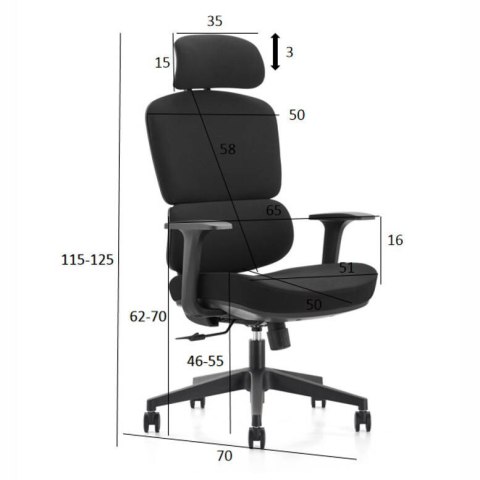 Fotel ergonomiczny ANGEL biurowy obrotowy Regulo Fotel ergonomiczny ANGEL biurowy obrotowy Regulo