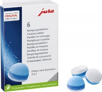 Akcesoria - JURA 3-fazowe tabletki czyszczące 6 szt. Akcesoria - JURA 3-fazowe tabletki czyszczące 6 szt.