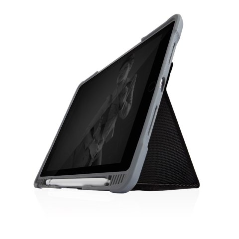 STM Dux Plus Duo - Etui pancerne iPad 10.2" (2021-2019) MIL-STD-810G z uchwytem Apple Pencil (Black), wersja EDU/COM STM Dux Plus Duo - Etui pancerne iPad 10.2" (2021-2019) MIL-STD-810G z uchwytem Apple Pencil (Black), wersja EDU/COM