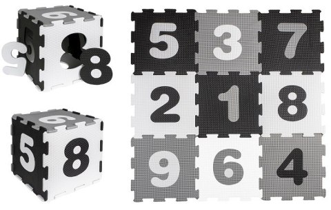 Mata Piankowa Puzzle Piankowe Cyferki Monochromatyczne Mata Piankowa Puzzle Piankowe Cyferki Monochromatyczne