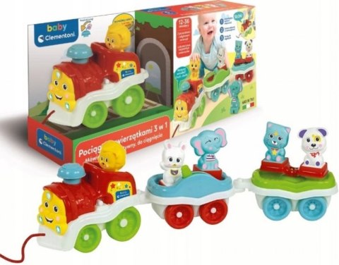 Interaktywny Pociąg ze zwierzątkami 3 w 1 Baby Clementoni Interaktywny Pociąg ze zwierzątkami 3 w 1 Baby Clementoni