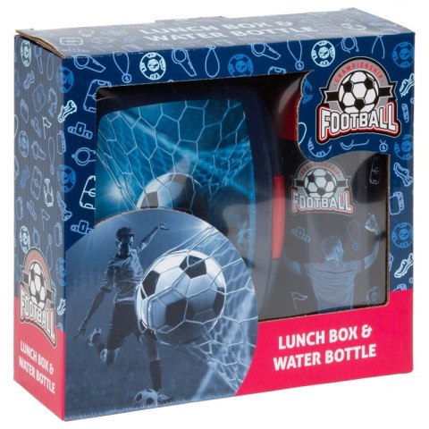 Zestaw śniadaniowy Bidon 330 ml Lunchbox Piłka Football Zestaw śniadaniowy Bidon 330 ml Lunchbox Piłka Football