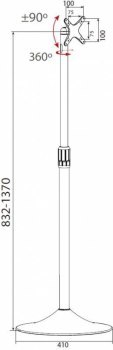 Uchwyt - Techly Stojak LCD (022632) 13-27"