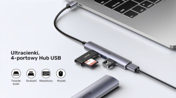 Unitek Hub USB-A 1*USB-A 5 Gbps, 3*USB-A 2.0 alu Unitek Hub USB-A 1*USB-A 5 Gbps, 3*USB-A 2.0 alu