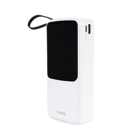 WEKOME WP-10 Pop Digital Series - Power bank 20000 mAh z wbudowanym kablem USB-C / Lightning / Micro USB / USB-A (Biały) WEKOME WP-10 Pop Digital Series - Power bank 20000 mAh z wbudowanym kablem USB-C / Lightning / Micro USB / USB-A (Biały)