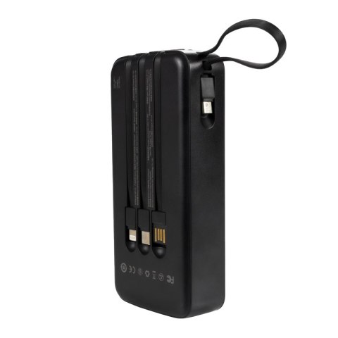 WEKOME WP-10 Pop Digital Series - Power bank 20000 mAh z wbudowanym kablem USB-C / Lightning / Micro USB / USB-A (Czarny) WEKOME WP-10 Pop Digital Series - Power bank 20000 mAh z wbudowanym kablem USB-C / Lightning / Micro USB / USB-A (Czarny)
